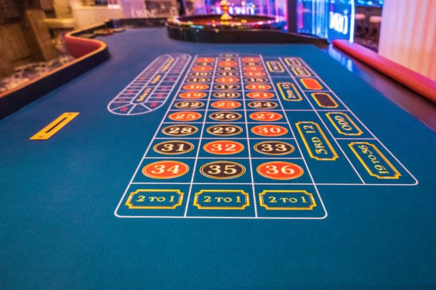 Live dealer studio with professional table setup and multi-camera view
